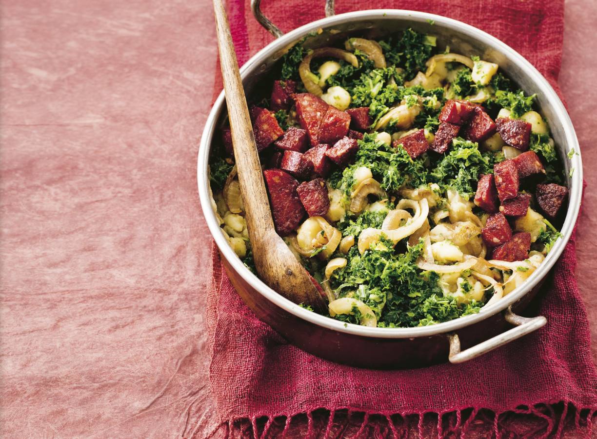 Boerenkoolstoof met chorizo
