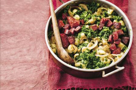 Boerenkoolstoof met chorizo