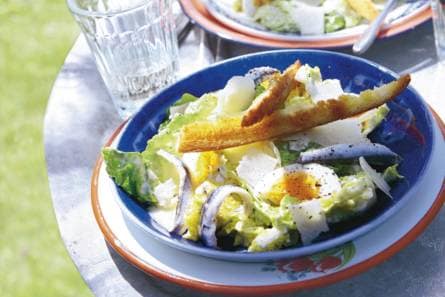 Snelle caesar salade