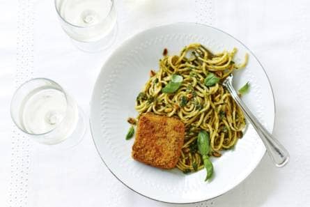 Pasta pesto en Toscaanse carré