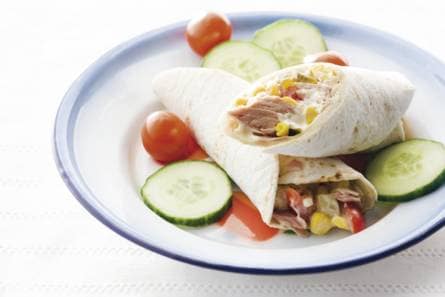 Tortillawrap met tonijn