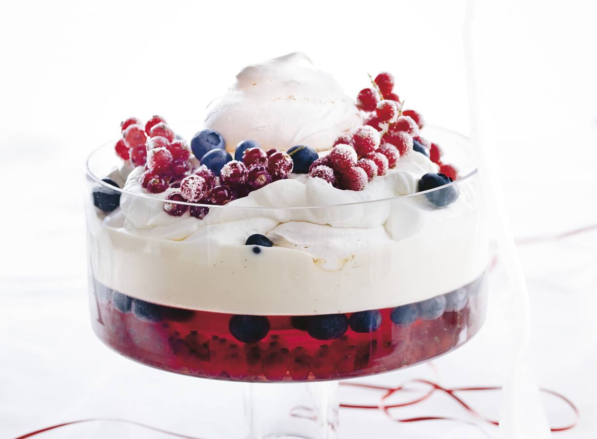 Supertrifle met bessen