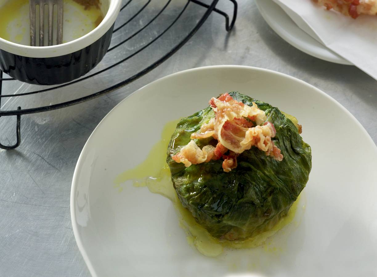 Gehakttaartjes met pancetta