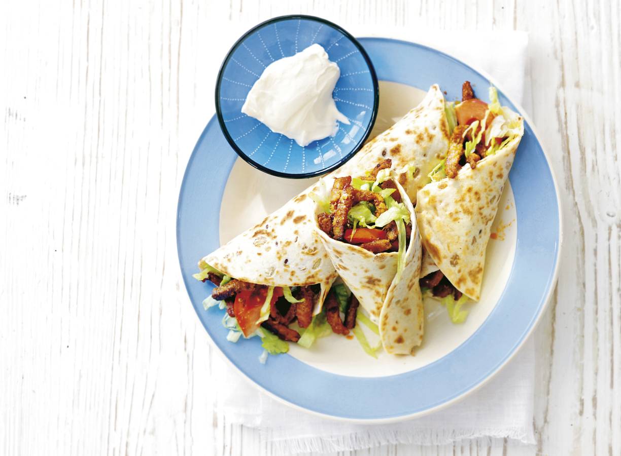 Wraps met ijsbergsla