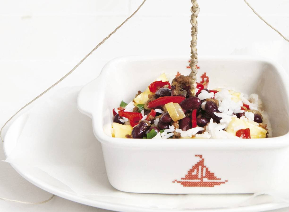 Chili con carne met ananas