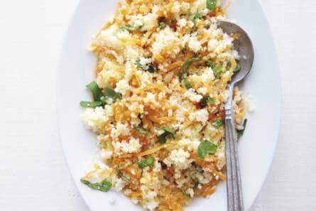 Couscous van bloemkool met wortel