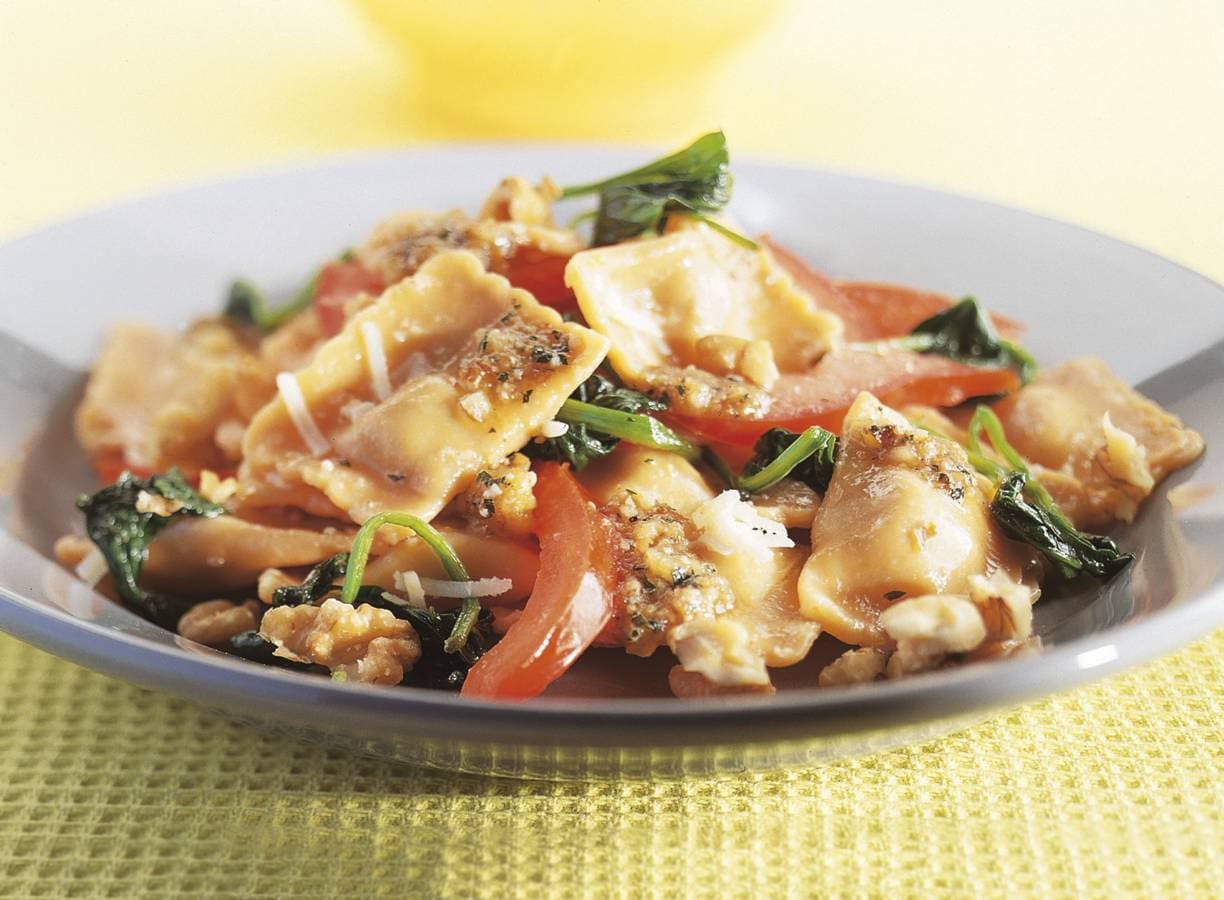 Ravioli met walnoten