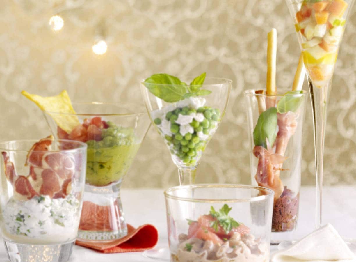 Soepstengels gewikkeld in parmaham