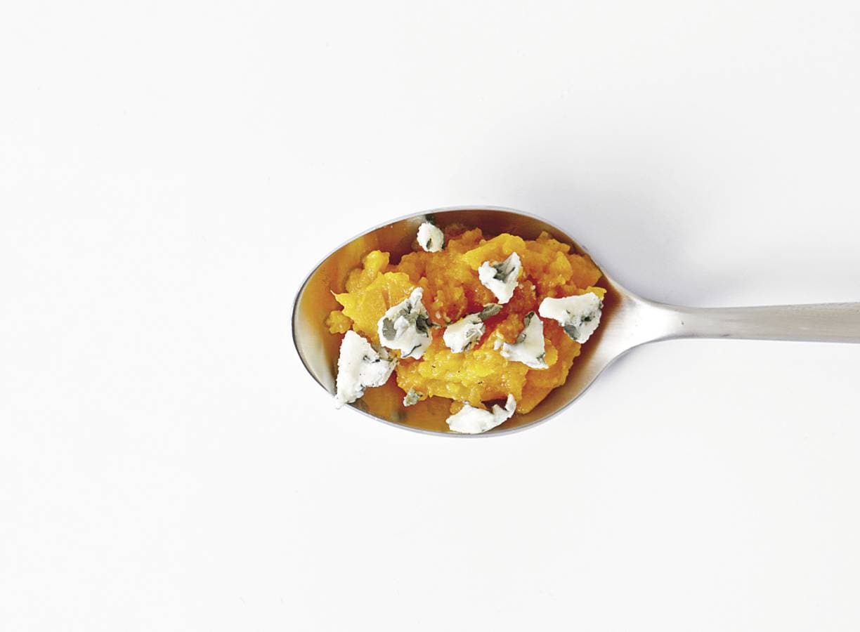 Wortelmousse met roquefort