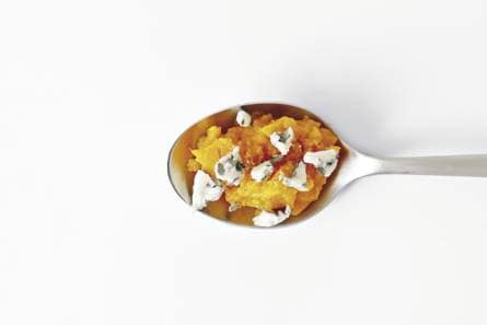 Wortelmousse met roquefort
