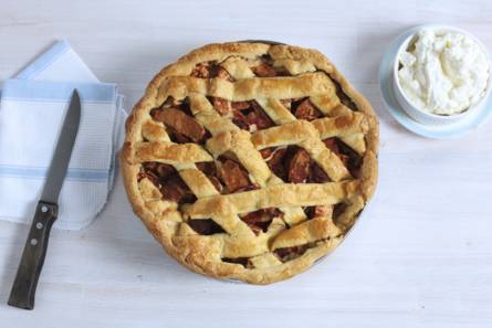 Traditionele Hollandse appeltaart