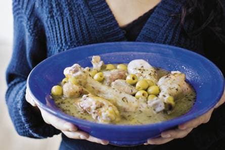 Coq-au-vin blanc