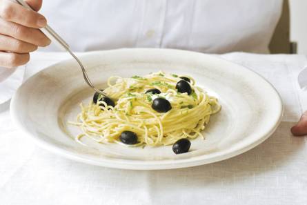 Romige citroenspaghetti