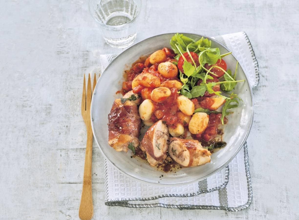 Gnocchi met kipsaltimbocca