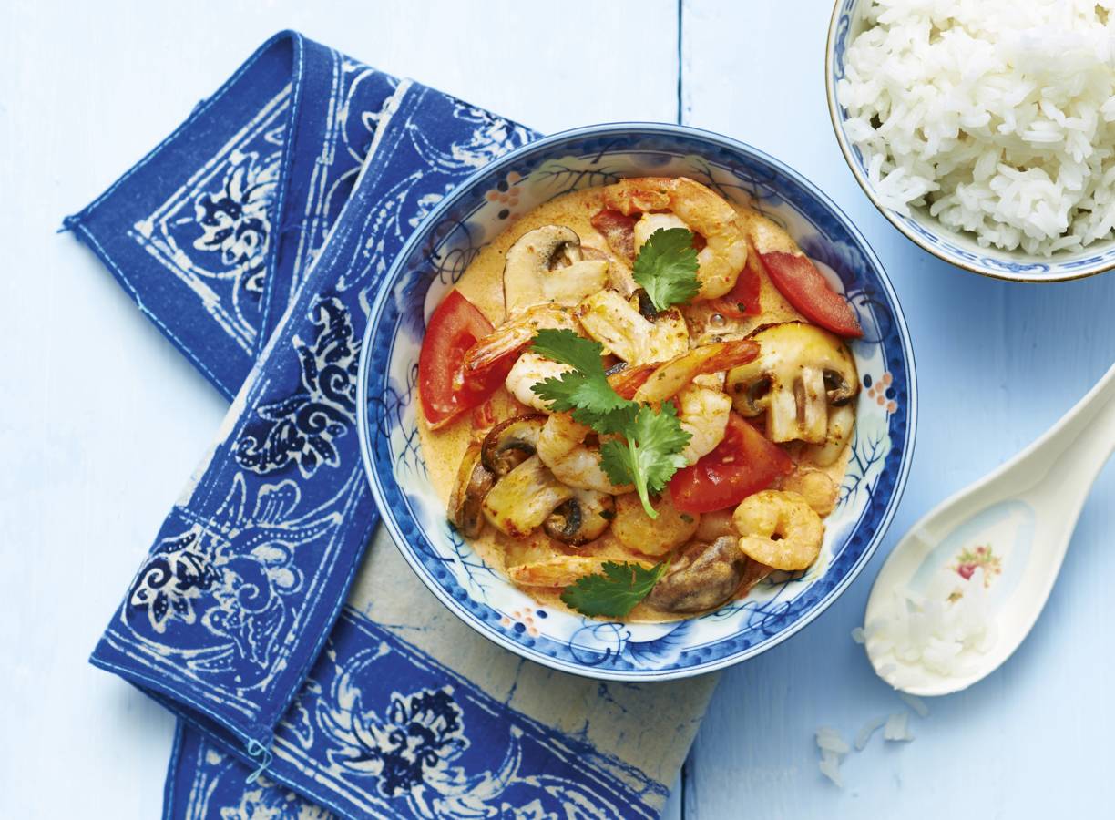 Thaise garnalen curry met tomaat recept Allerhande Albert Heijn