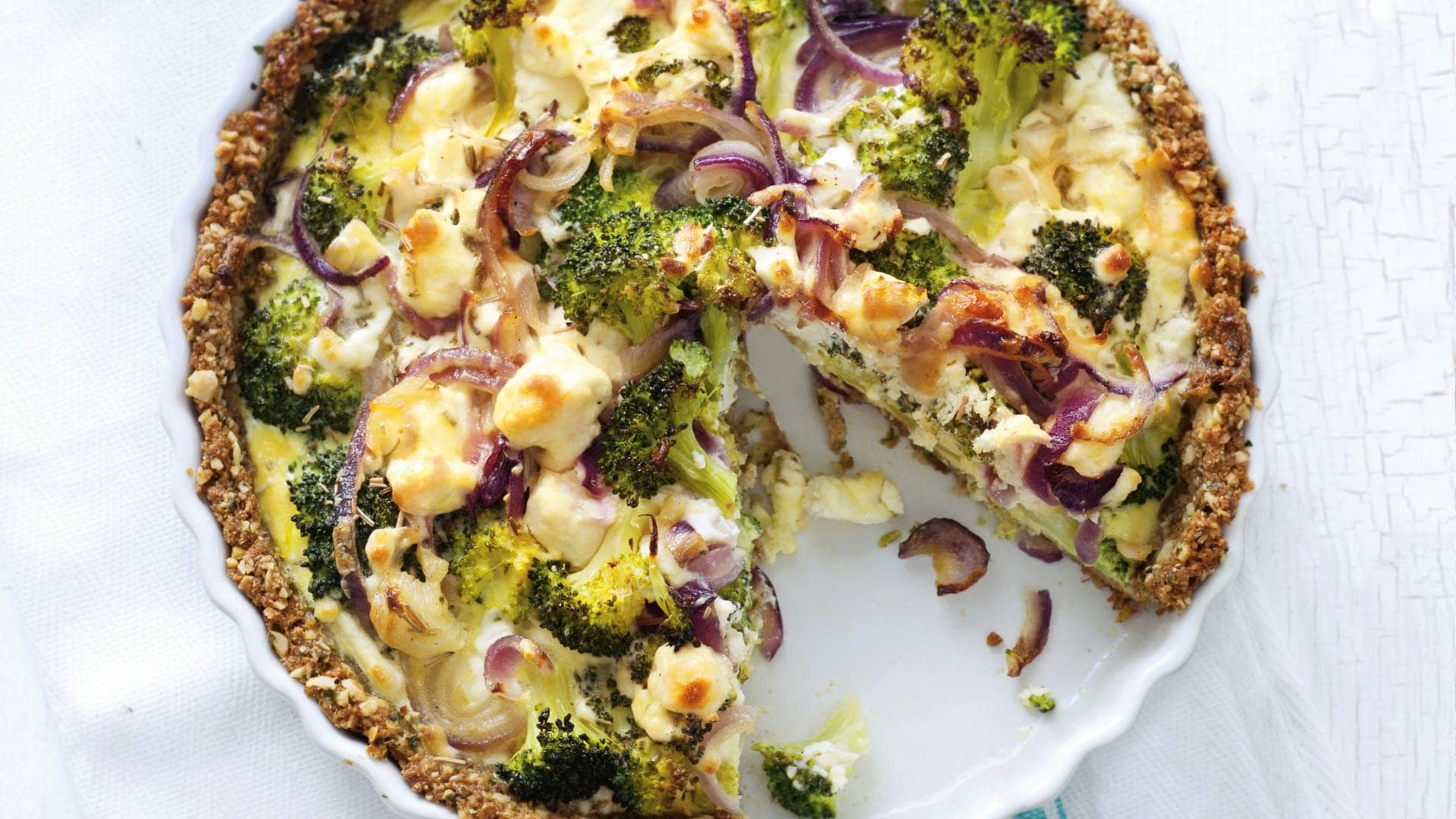 Broccoliquiche Met Geitenkaas Recept - Allerhande | Albert Heijn