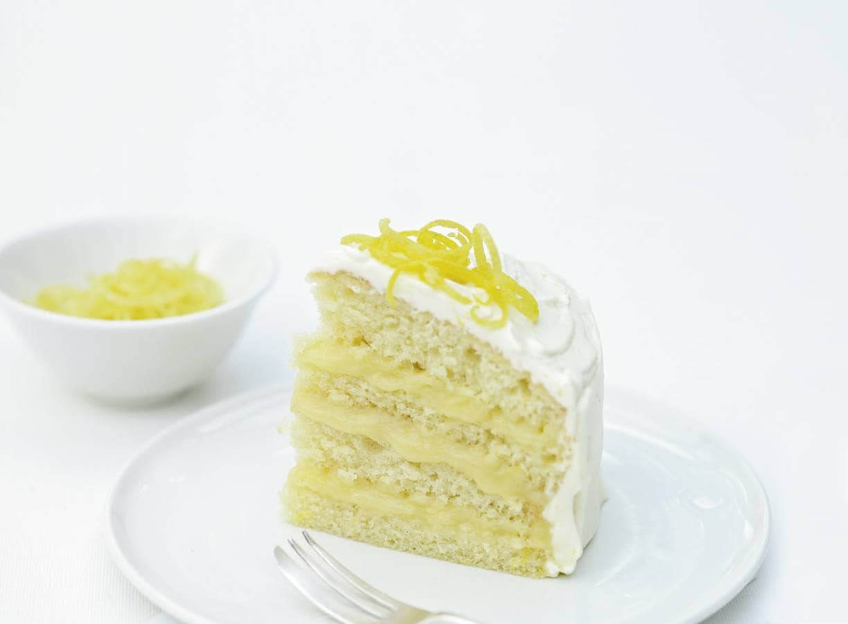 Delia Smith's geglazuurde laagjestaart met lemon curd