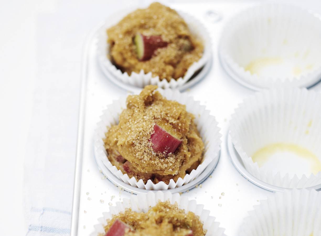 Delia Smith's rabarber-sinaasappelmuffins