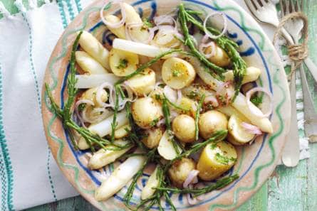 Asperges met zeekraal
