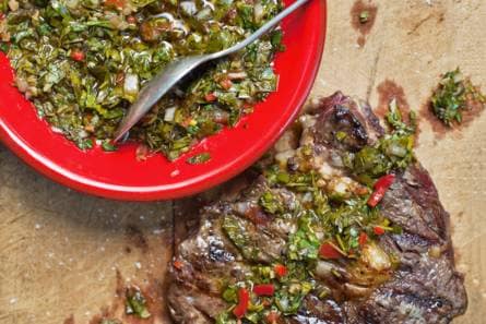Ribeye met chimichurri