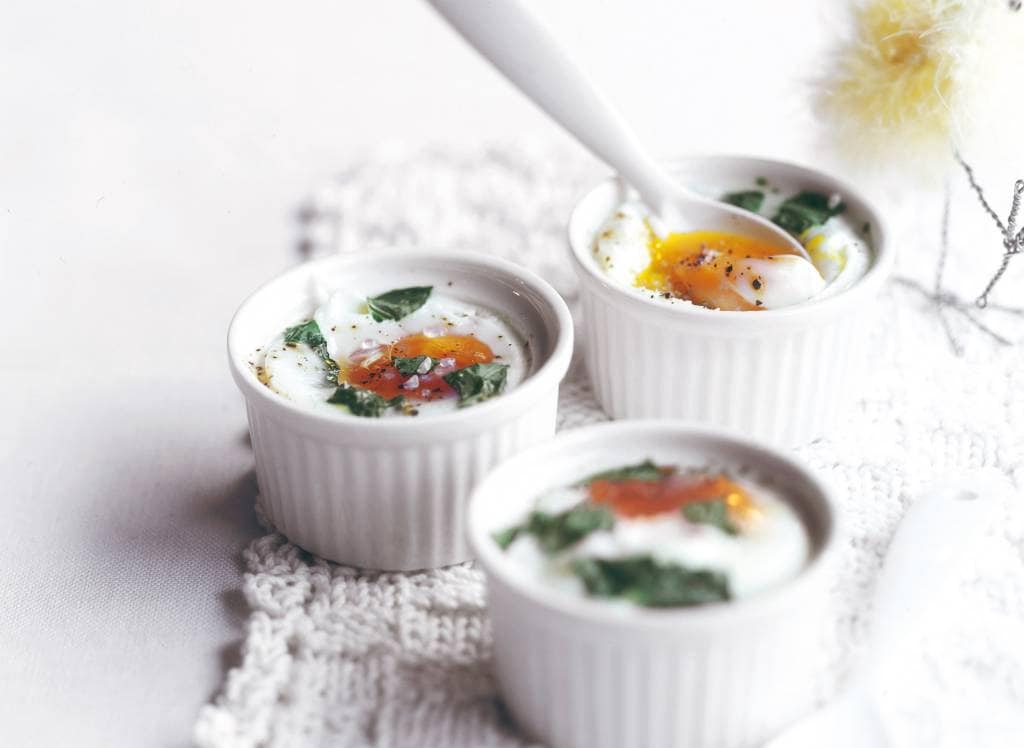 Oeufs en cocotte met zalm recept Allerhande Albert Heijn België
