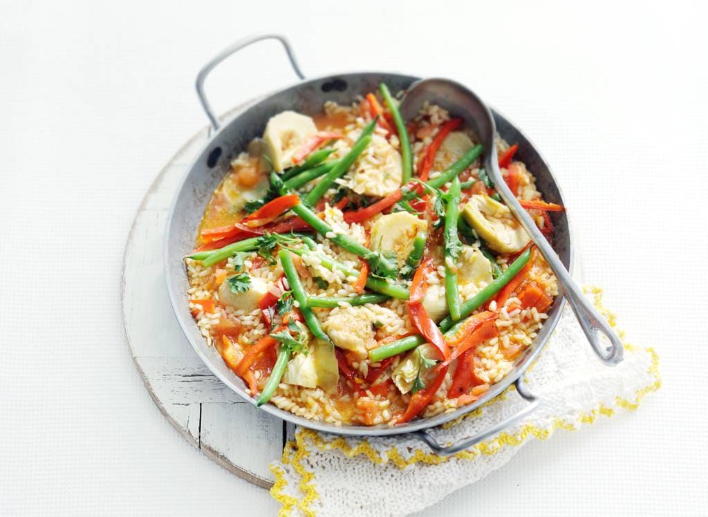 Vegetarische Spaanse hoofdgerechten