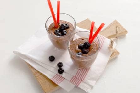 Smoothie met rauwe cacao