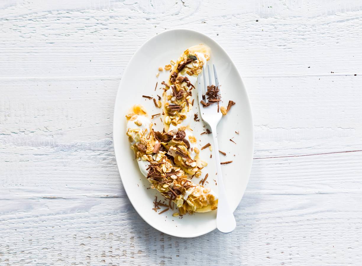 Ontbijtbananasplit
