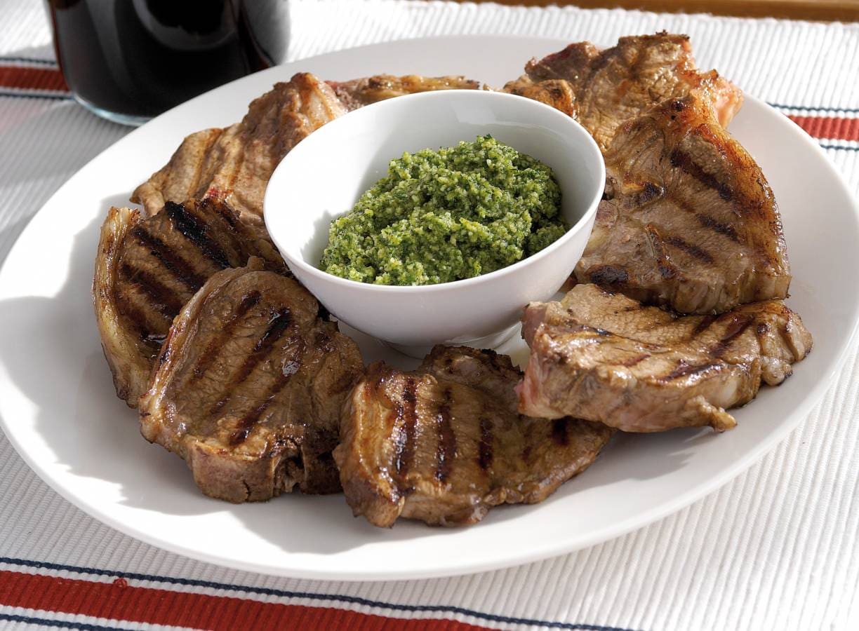 Lamskoteletjes met dillepesto