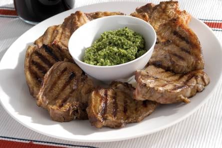Lamskoteletjes met dillepesto