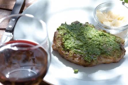 Ribeye met rucolapesto