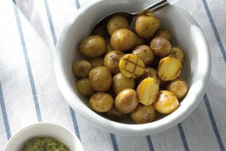 Krielaardappels met salsa verde