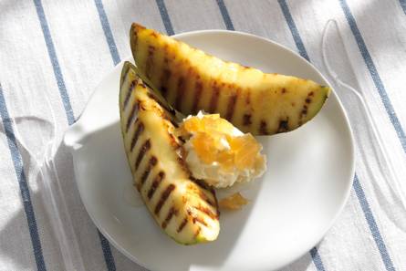 Meloen met gembermascarpone