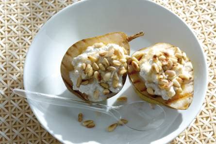 Peer met ricotta en citroen