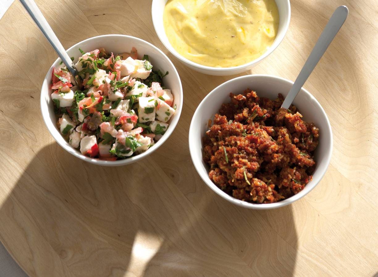 Tomatentapenade met oude kaas
