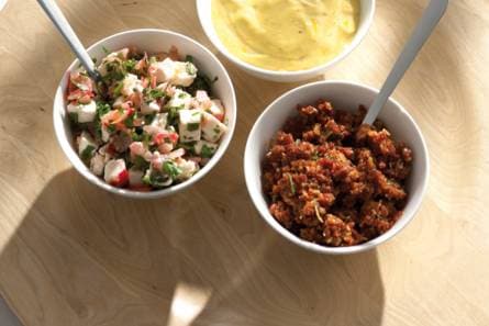 Tomatentapenade met oude kaas