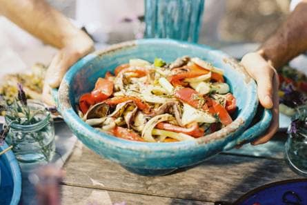 Gegrilde groentesalade