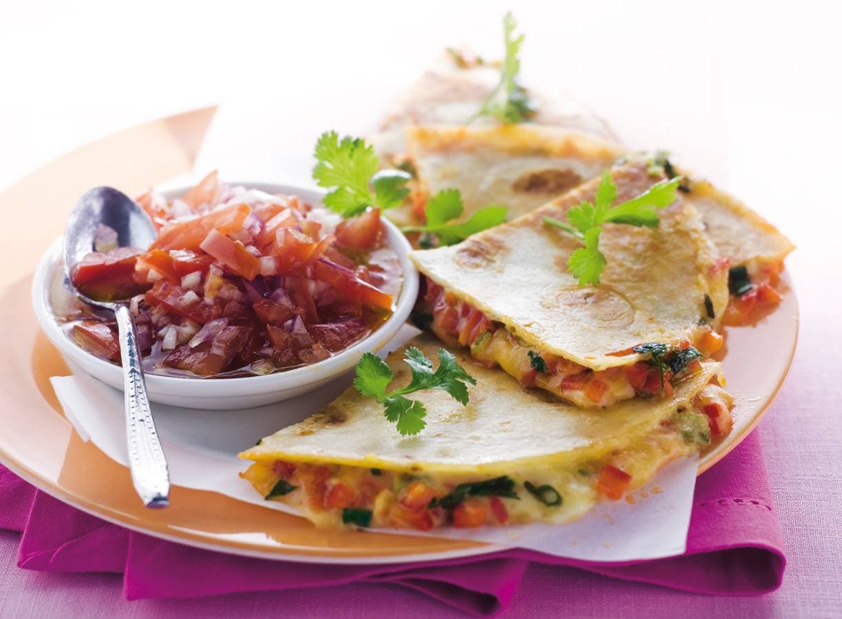Quesadilla's met tomatensalsa