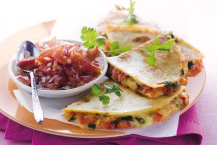 Quesadilla's met tomatensalsa