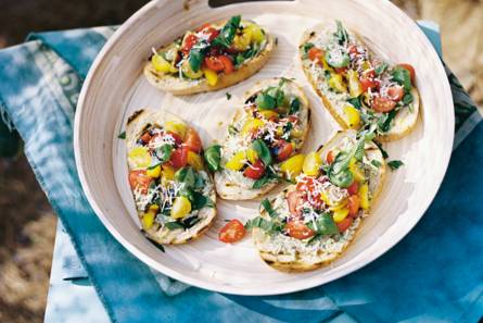2x Bruschetta van de barbecue