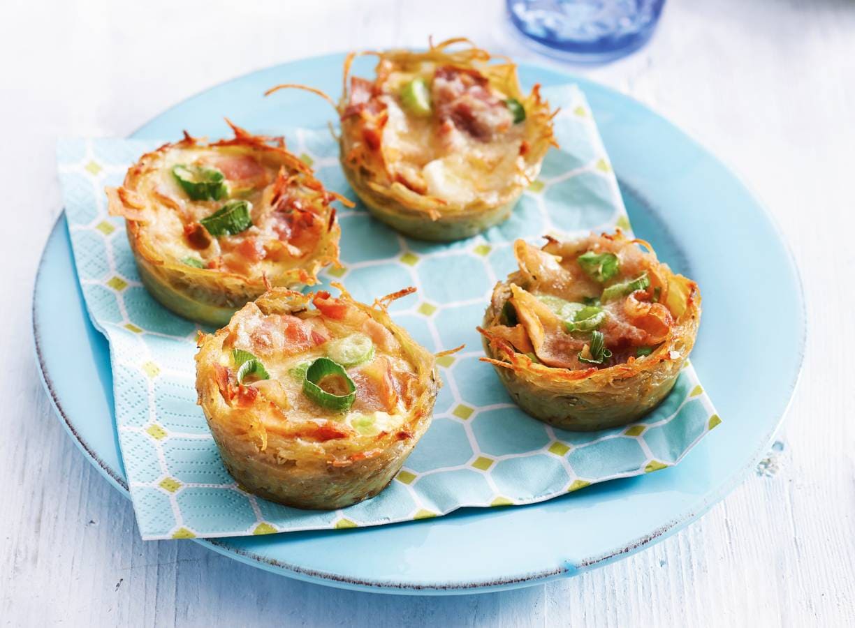 Mini-aardappelquiches