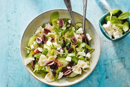 Frisse pastasalade met feta