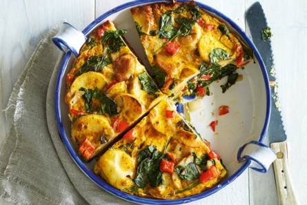 Spaanse tortilla met spinazie