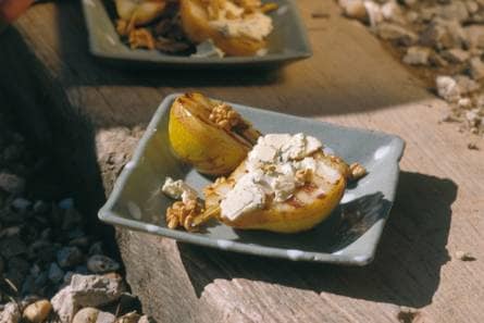 Peer met gorgonzola