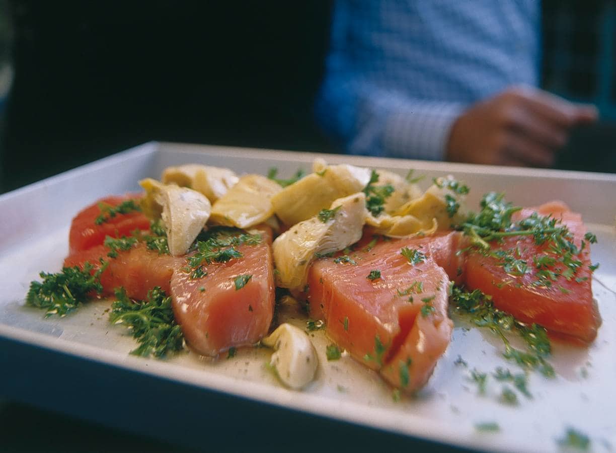 Panini met tonijn en gemarineerde artisjokken