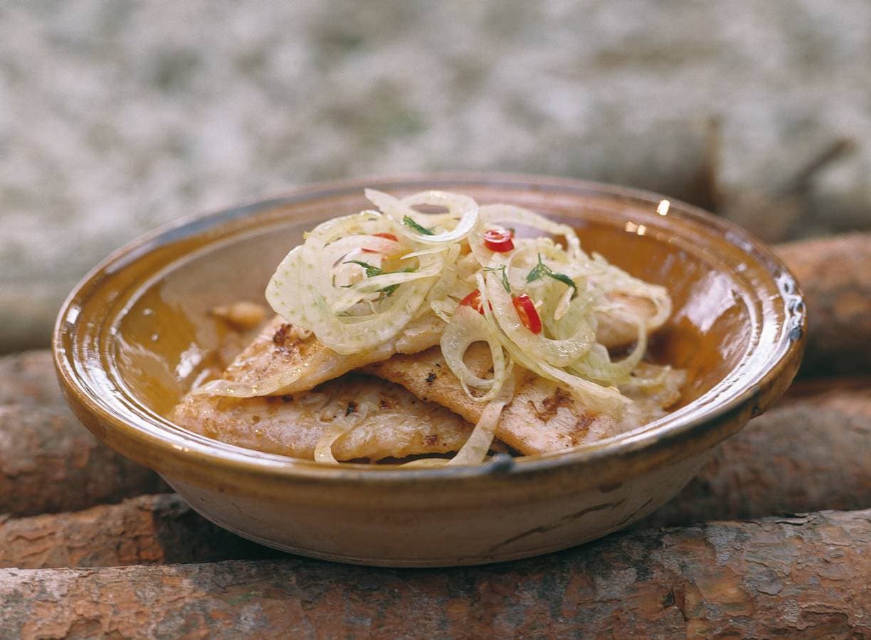Tilapia met pittige venkelsalsa