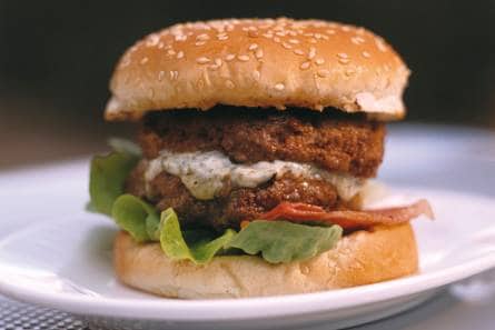 Blauwe kaasburgers