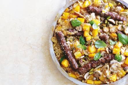 Couscous met worstjes