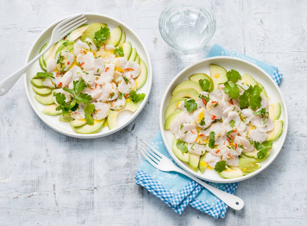 Ceviche van sint-jakobsschelpen