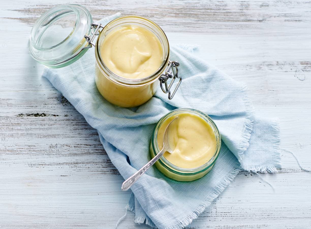 Zelfgemaakte mayonaise